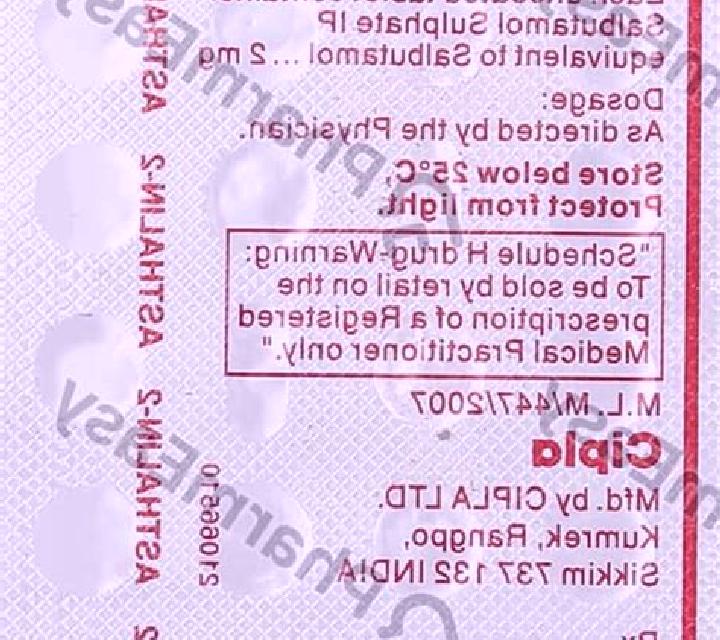 Asthalin tablet