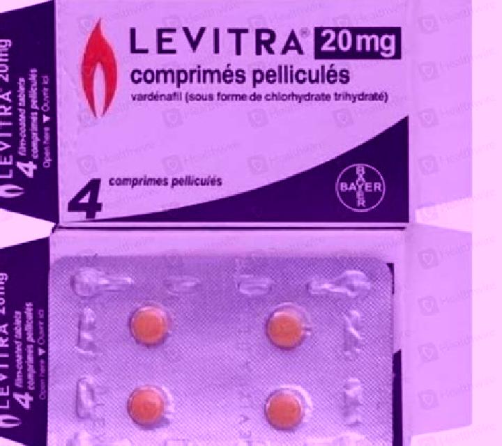 Bottled Levitra pills