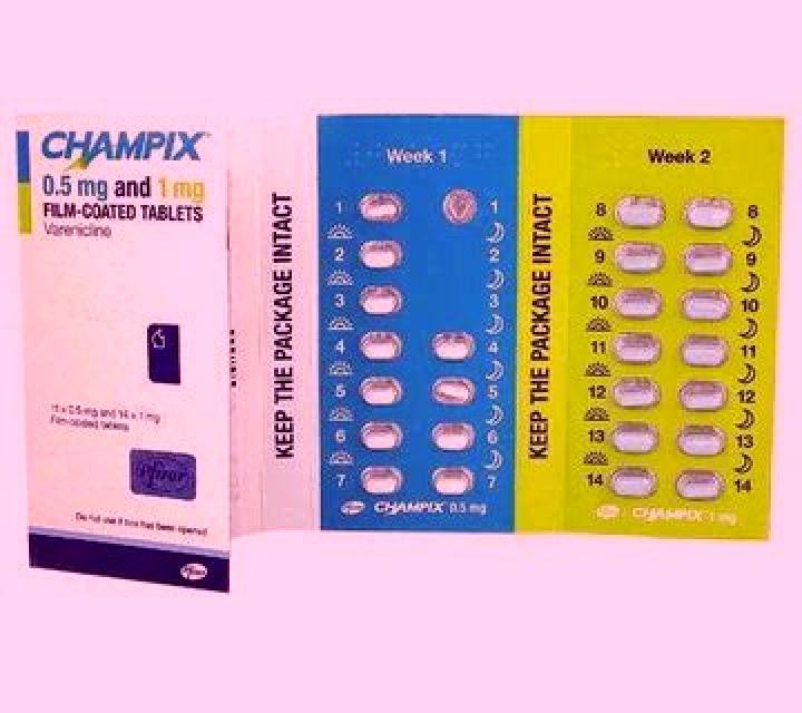 Champix champix starter pack and second set medication