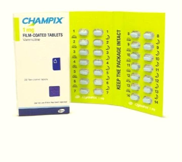 Champix drinking on champix tablet