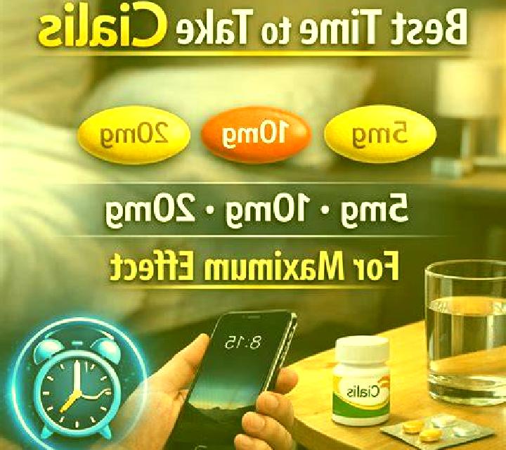 Cialis best time to take cialis for maximum effect medication