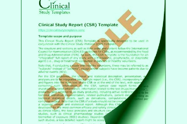 clinical study report translation