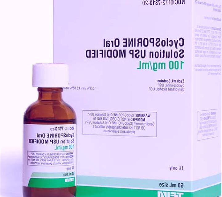 Cyclosporine medication