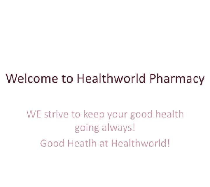 HealthWorld pharmacy medication