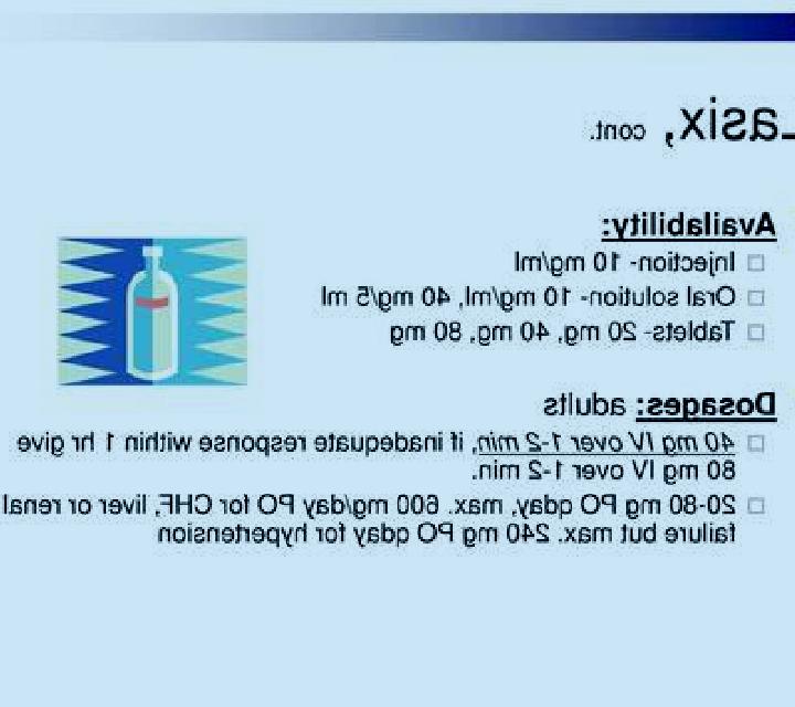 Lasix administer lasix in port medication