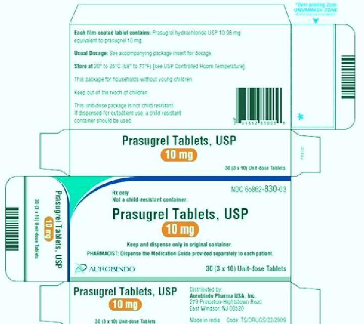 Prasugrel pills