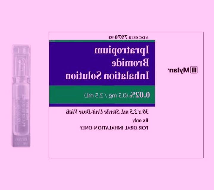Prednisolone ipatropium bromide and prednisolone medication