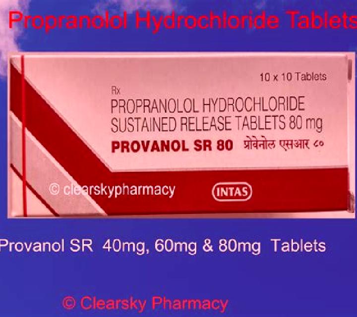 Propranolol SR pharmacy