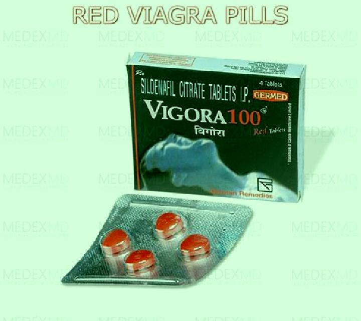 Red Viagra medication